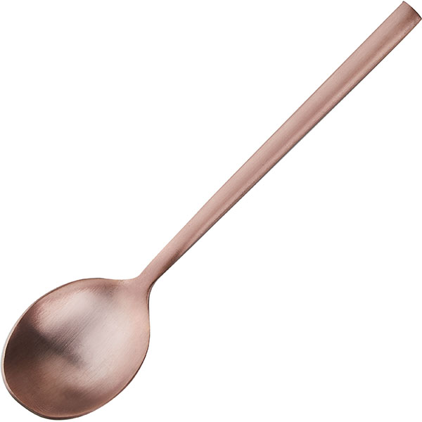 Ложка чайная Kunstwerk Саппоро Бэйсик розовое золото матовая 13,9 см
